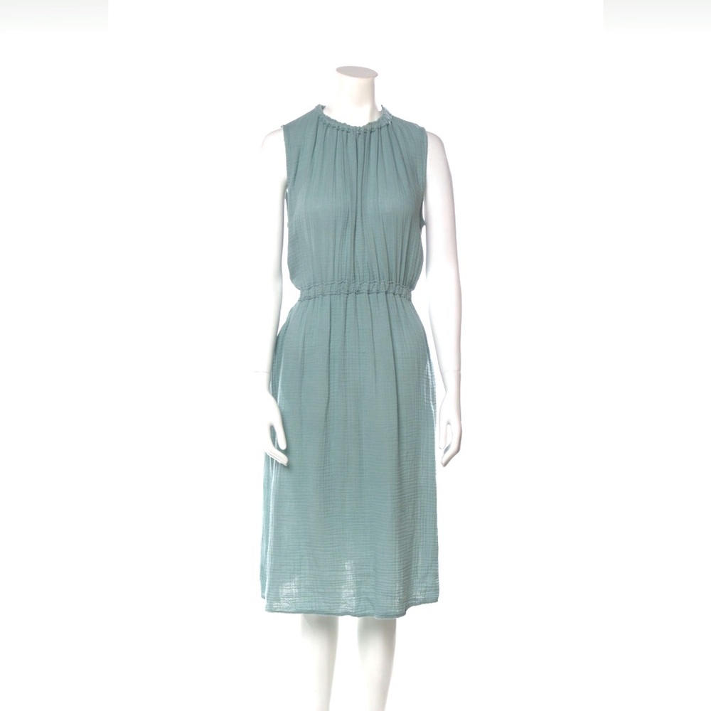 Raquel Allegra crewneck midi length dress